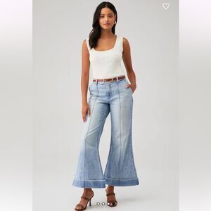 NWT RBL Puppet Women's The Avery Wide Leg Trouser Size 29